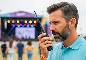 Aluguel de rádio comunicador para eventos