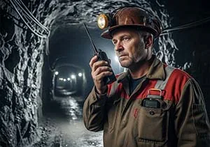 Locação de rádio comunicador para mineração
